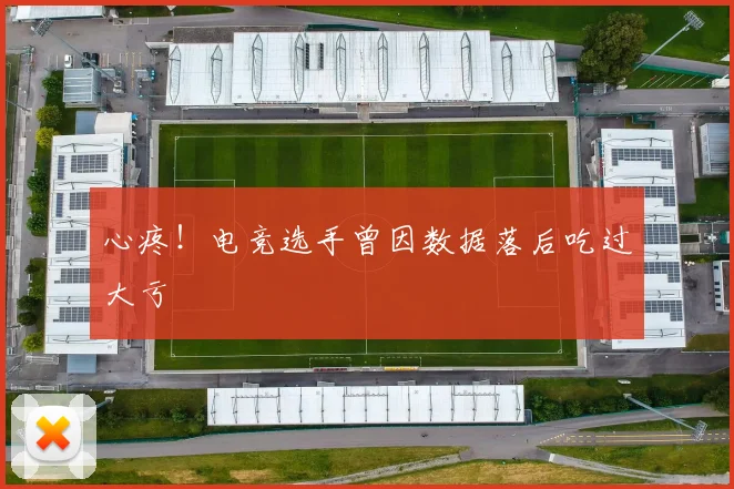心疼!电竞选手曾因数据落后吃过大亏